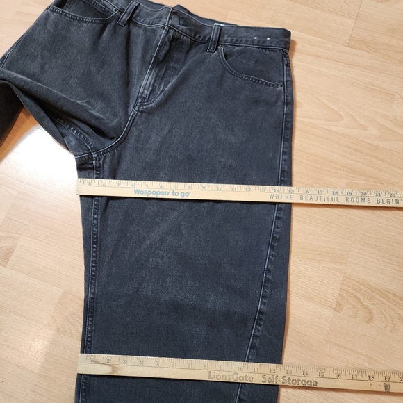 GAP Barrel Jeans Black High Rise Rigid Denim Women's Size 16 - Picture 9 of 16